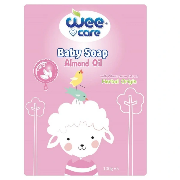 خرید صابون بچه وی کر حاوی عصاره جوانه گندم و روغن بادام - 100گرمی