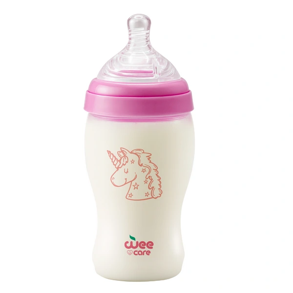 خرید بطری شیر وی کر مدل MomSense پروپیلن دهانه عریض حجم300میلی لیتر -(Wee Care-B324)