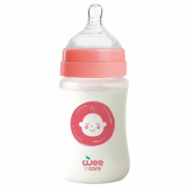 خرید بطری شیرخوری وی کر مدل پیرکس دهانه عریض حجم 180 میلی لیتر -(Wee Care-B310)