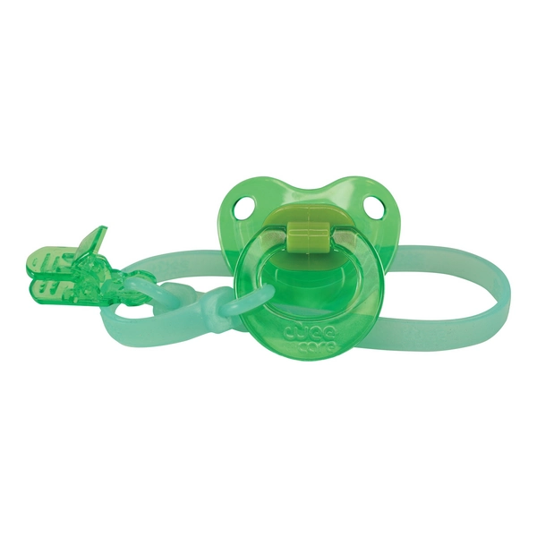 خرید پستانک ارتودنسی شفاف Fancy وی کر به همراه بند سیلیکونی سایز 6-12 ماه -(Wee Care-P151)